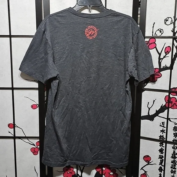 Ohio For Life Graphic Tee Shirt Ohio State Buckeyes Inspired Gray and Red Large - Picture 5 of 5